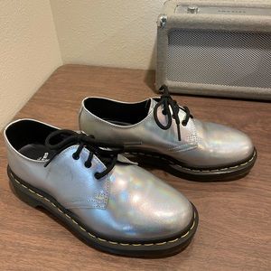 Dr Martens 1461 UK 4 Women’s US 6 Silver Metallic